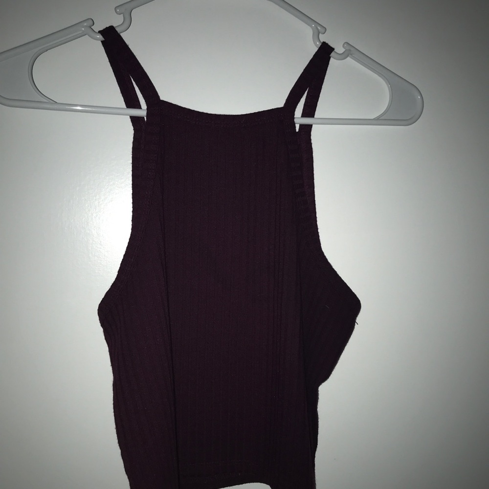 Maroon crop top